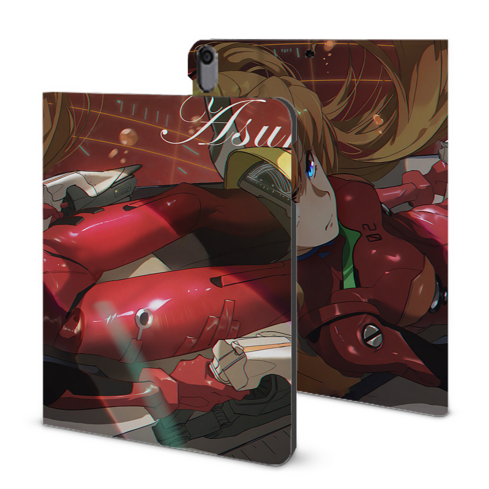 （画像用） EVA 新世紀エヴァンゲリオン IPad ケース ブック型 PUレザー TPU 耐衝撃 軽量 薄型 ペン収納なし 全面保護 IPad 各モデル対応